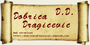 Dobrica Dragičević vizit kartica